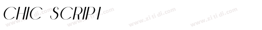 Chic Script字体转换